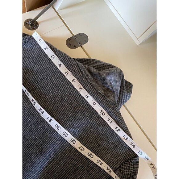 allsaints check monument wool  coat sz us 4 gray check houndstooth italian cloth - Picture 15 of 17
